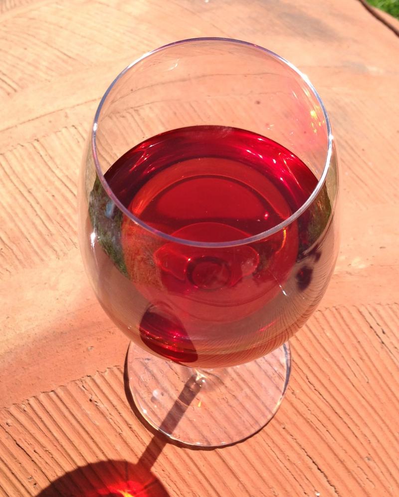 Photo of a wine glass